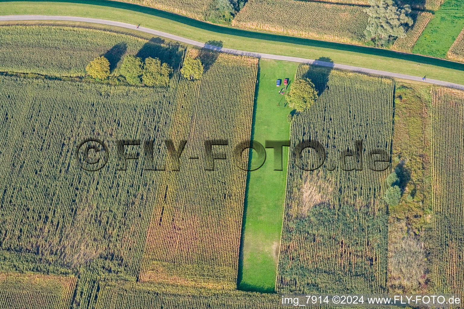 Vue oblique de Aérodrome modèle à Hagenbach dans le département Rhénanie-Palatinat, Allemagne