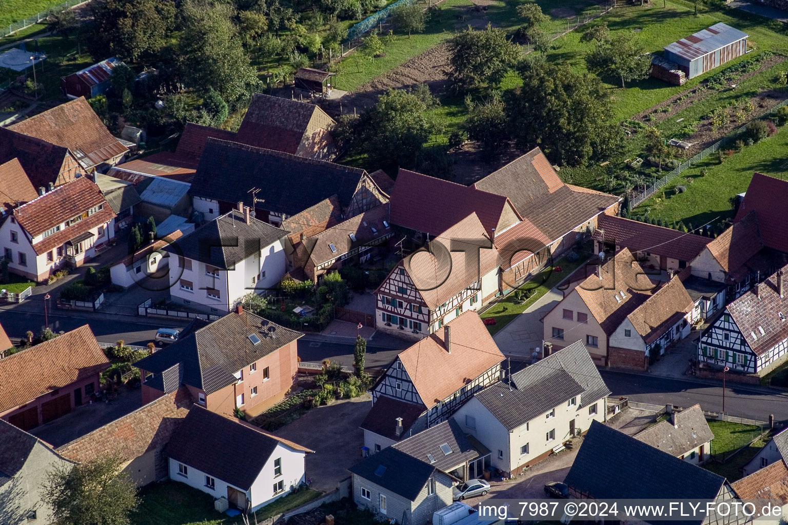 Photographie aérienne de Schleithal dans le département Bas Rhin, France