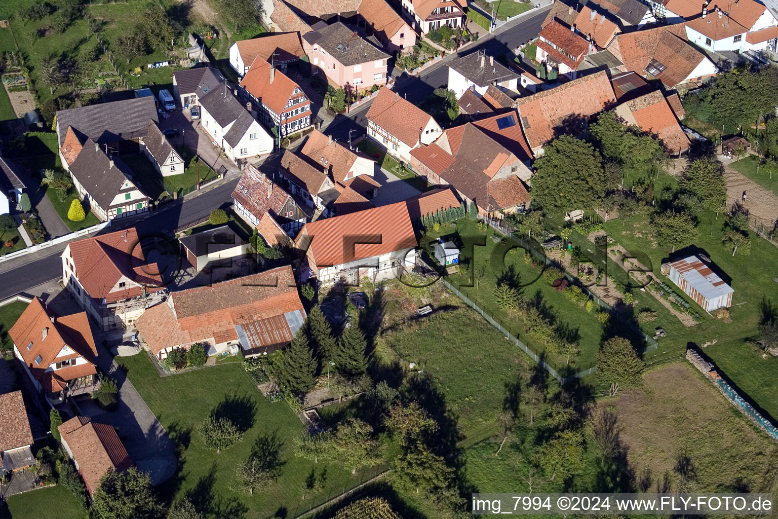 Schleithal dans le département Bas Rhin, France vue d'en haut