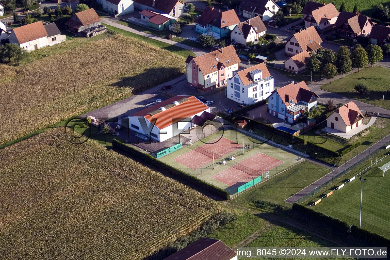 Photographie aérienne de Schleithal dans le département Bas Rhin, France