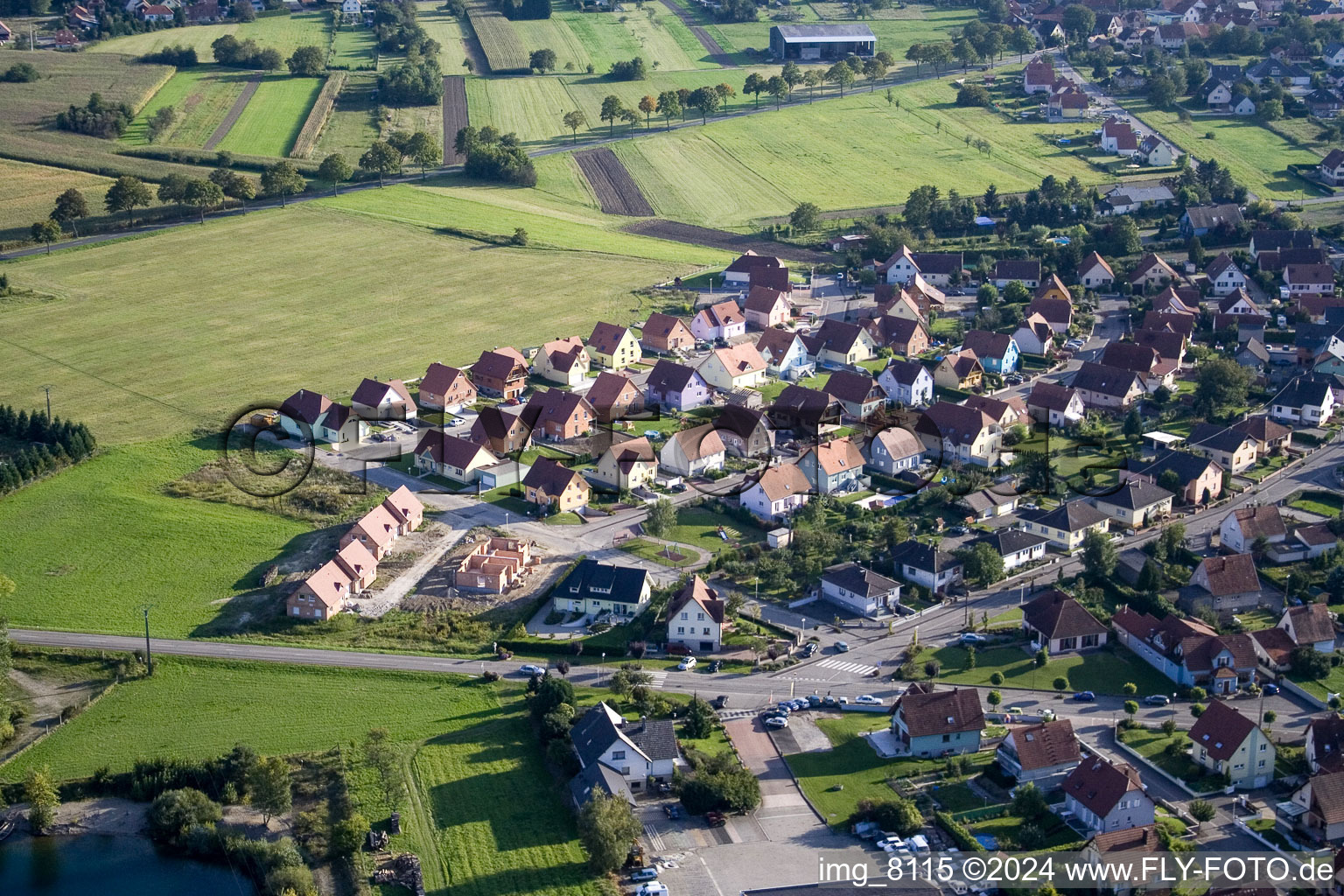 Image drone de Rountzenheim dans le département Bas Rhin, France