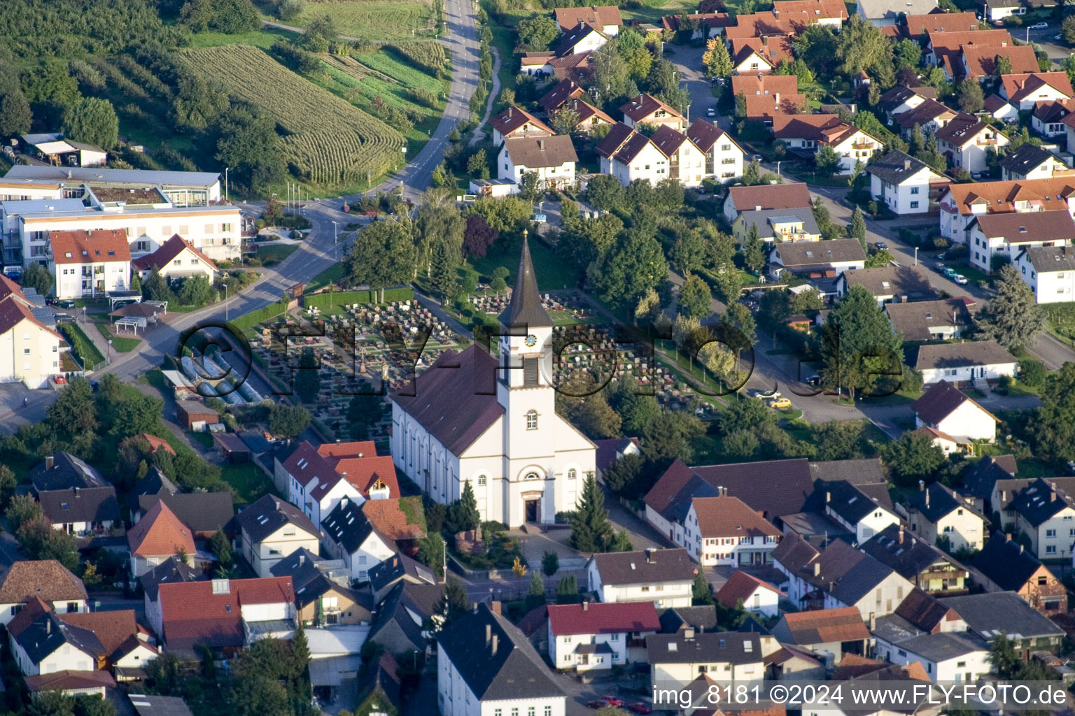 Quartier Urloffen in Appenweier dans le département Bade-Wurtemberg, Allemagne vue du ciel