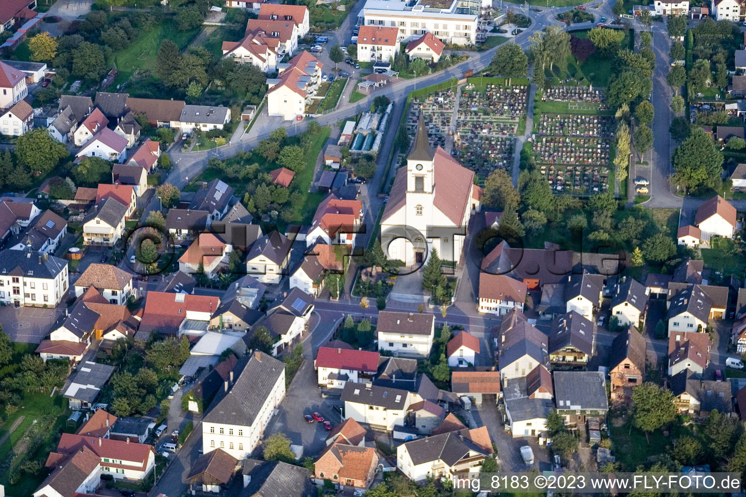 Enregistrement par drone de Quartier Urloffen in Appenweier dans le département Bade-Wurtemberg, Allemagne