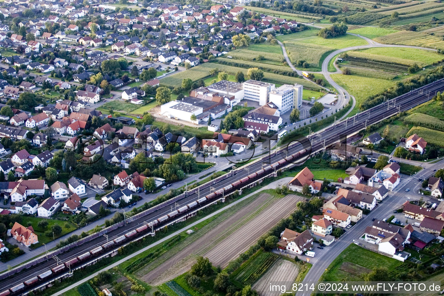 Vue aérienne de Klocke à le quartier Urloffen in Appenweier dans le département Bade-Wurtemberg, Allemagne