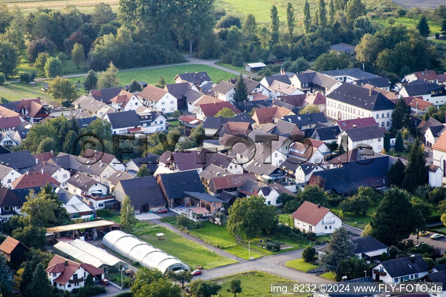 Quartier Urloffen in Appenweier dans le département Bade-Wurtemberg, Allemagne vue d'en haut