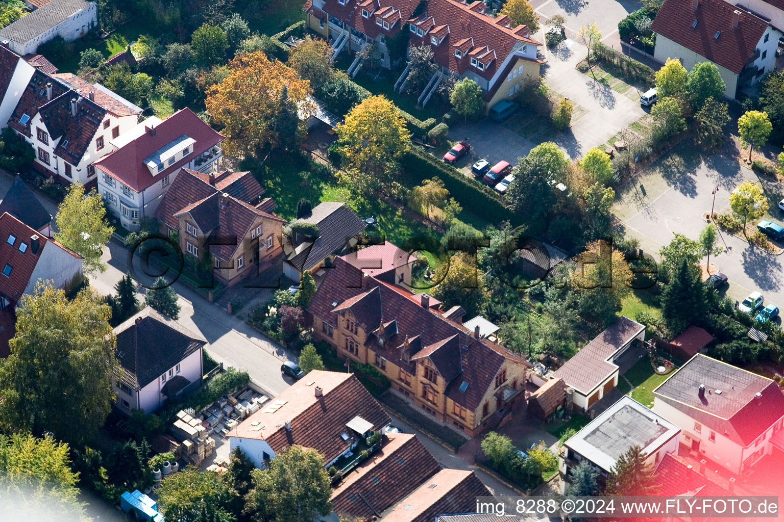 Bismarckstr à Kandel dans le département Rhénanie-Palatinat, Allemagne d'en haut