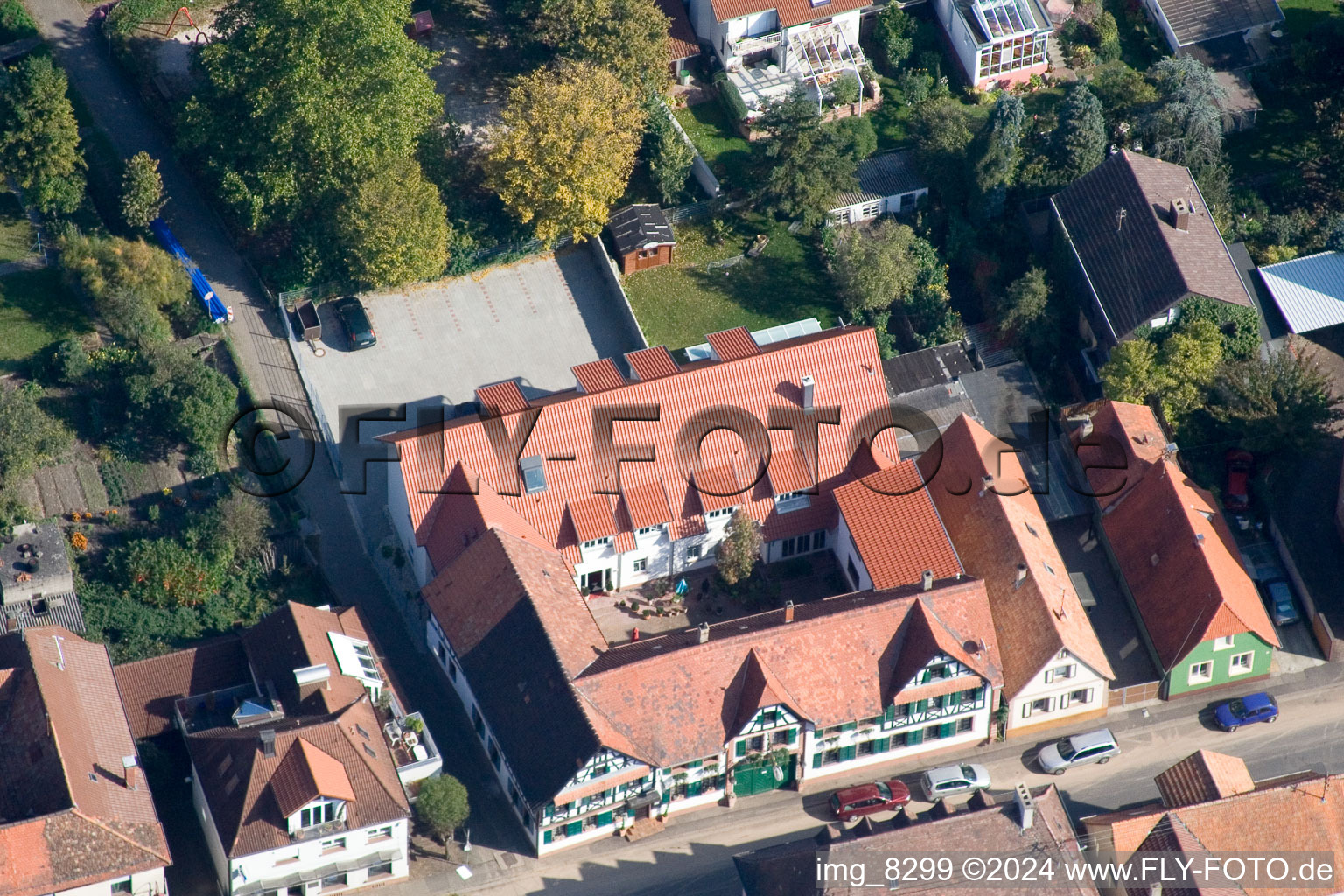 Bahnhofstr. à Kandel dans le département Rhénanie-Palatinat, Allemagne d'en haut