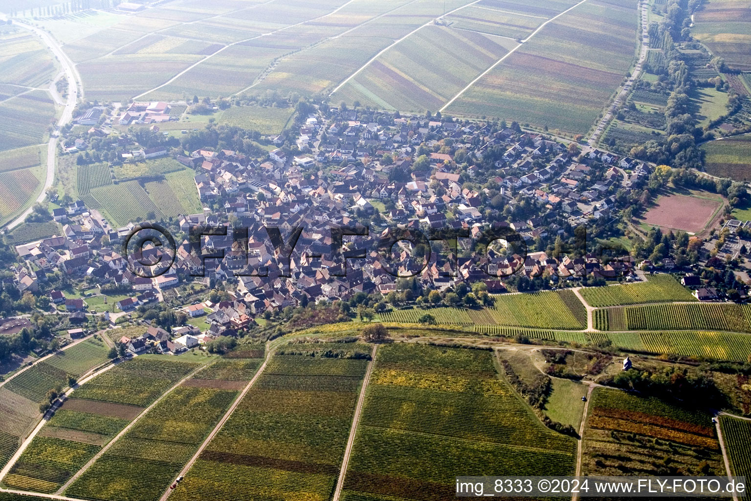 Ilbesheim bei Landau in der Pfalz dans le département Rhénanie-Palatinat, Allemagne hors des airs