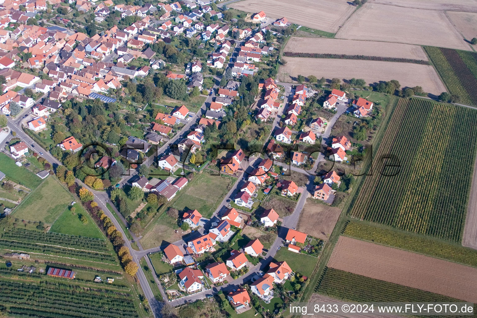 Quartier Mörzheim in Landau in der Pfalz dans le département Rhénanie-Palatinat, Allemagne depuis l'avion