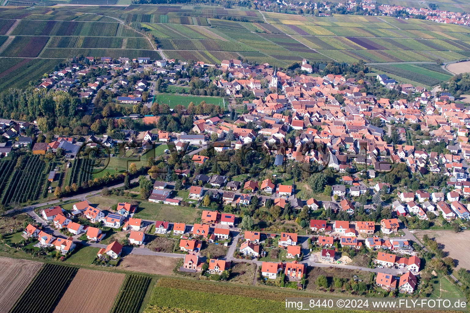 Quartier Mörzheim in Landau in der Pfalz dans le département Rhénanie-Palatinat, Allemagne du point de vue du drone