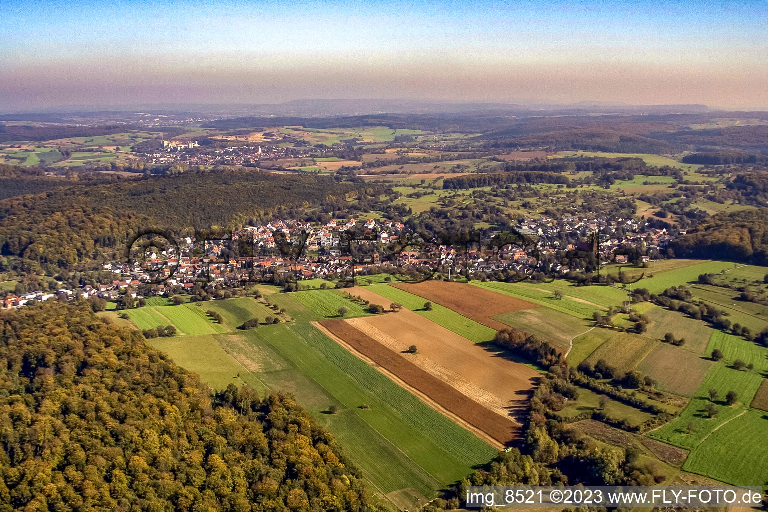 Photographie aérienne de Quartier Wöschbach in Pfinztal dans le département Bade-Wurtemberg, Allemagne