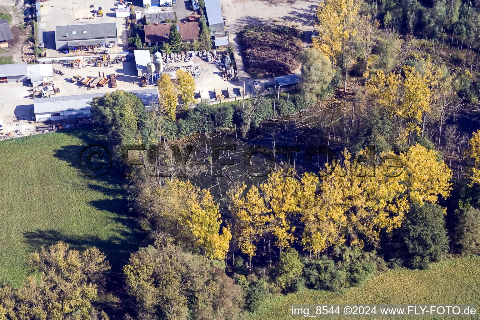 Ludwig-Marum-Gymnasium Pfinztal à le quartier Berghausen in Pfinztal dans le département Bade-Wurtemberg, Allemagne d'un drone