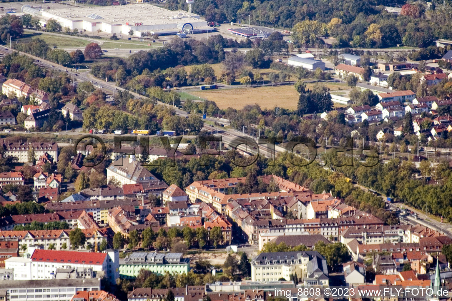 Image drone de Quartier Durlach in Karlsruhe dans le département Bade-Wurtemberg, Allemagne