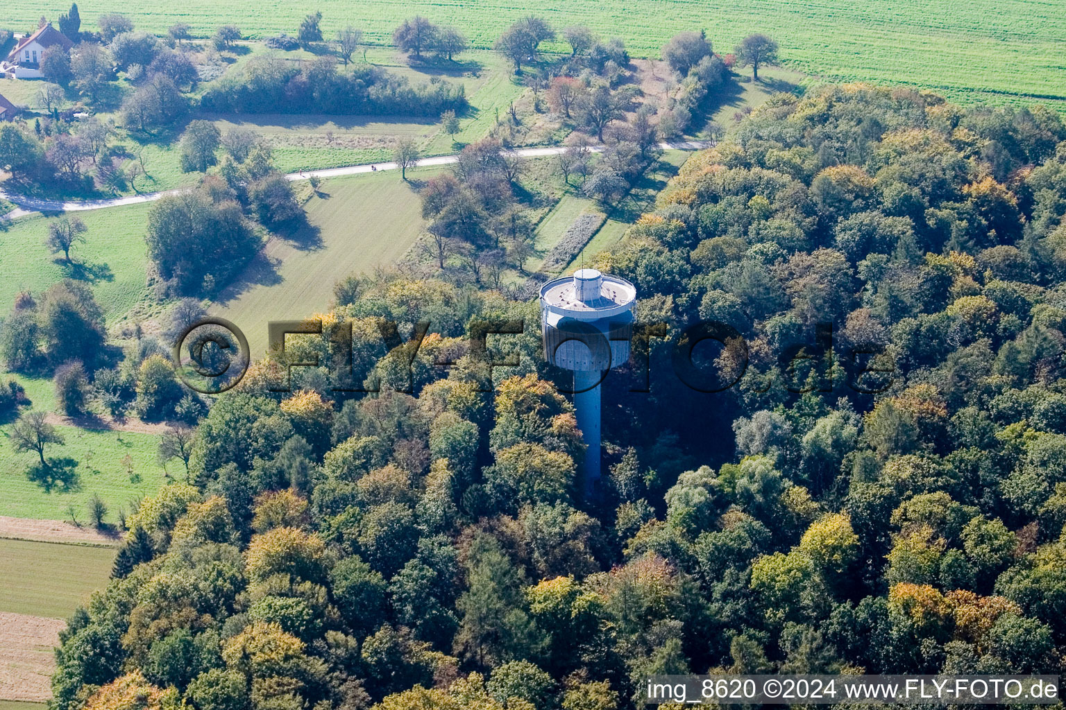 Quartier Hohenwettersbach in Karlsruhe dans le département Bade-Wurtemberg, Allemagne vue d'en haut