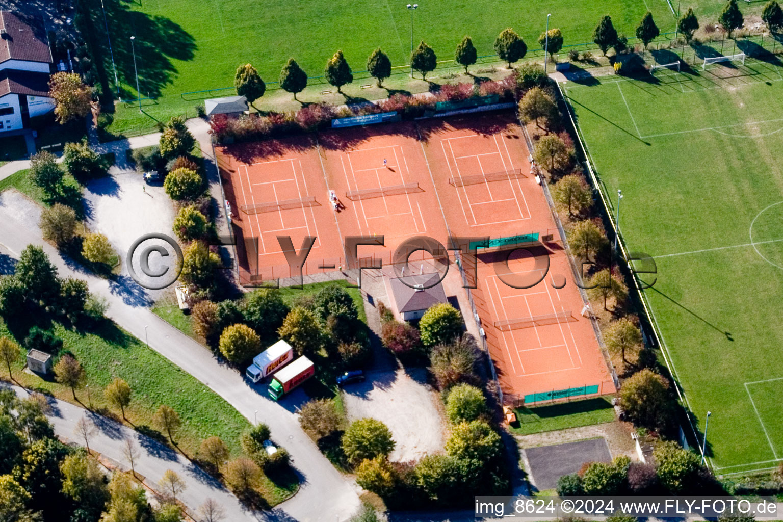 Quartier Hohenwettersbach in Karlsruhe dans le département Bade-Wurtemberg, Allemagne vue du ciel