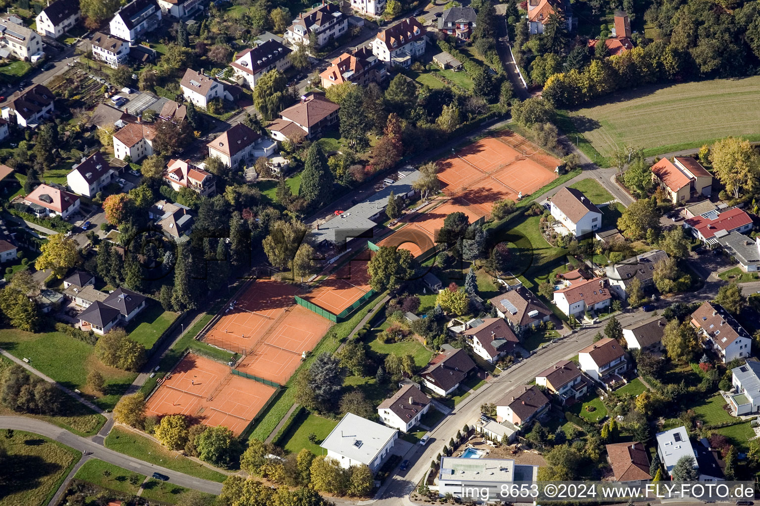 Vue aérienne de TC 1929 eV à le quartier Rüppurr in Karlsruhe dans le département Bade-Wurtemberg, Allemagne