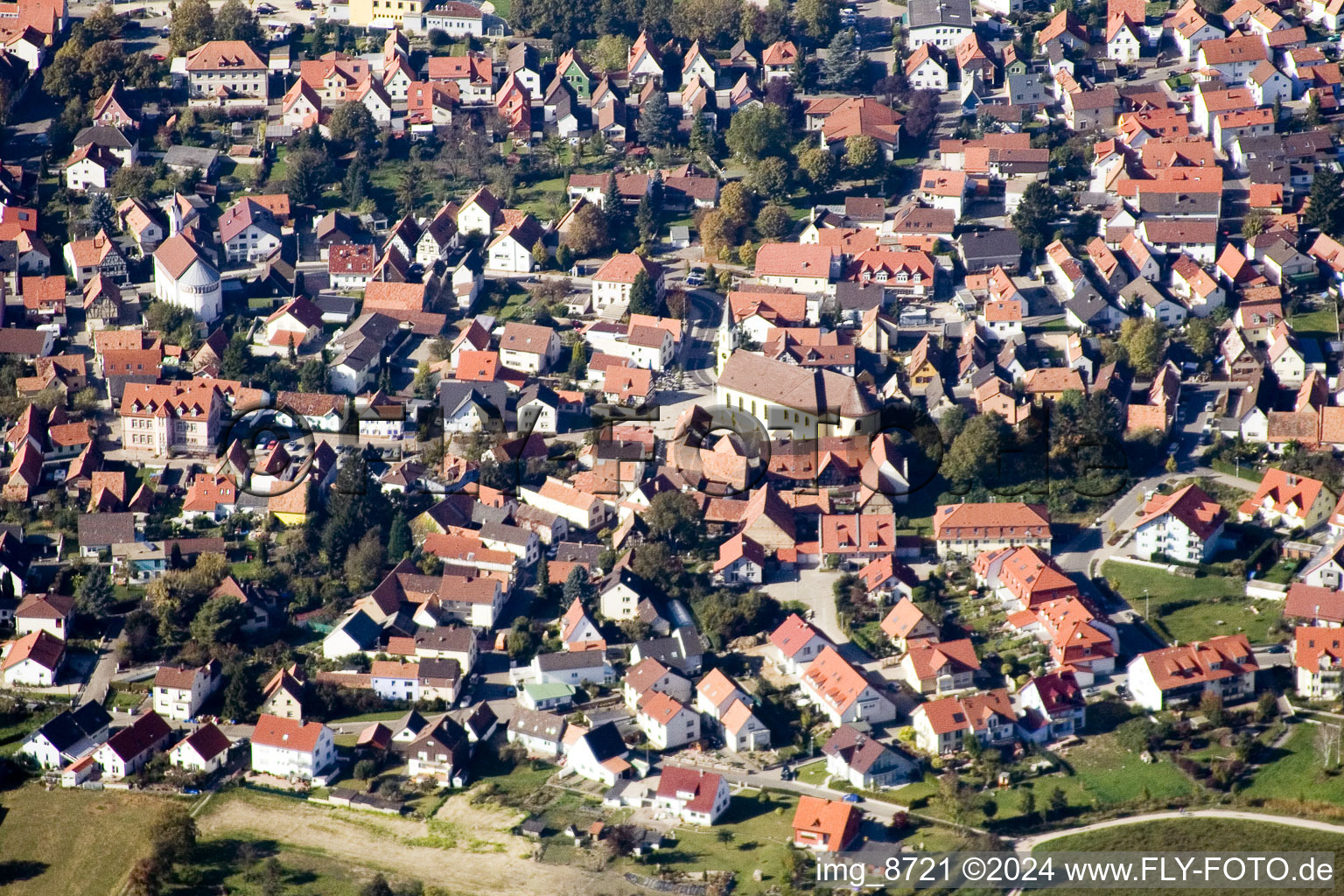 Enregistrement par drone de Quartier Maximiliansau in Wörth am Rhein dans le département Rhénanie-Palatinat, Allemagne