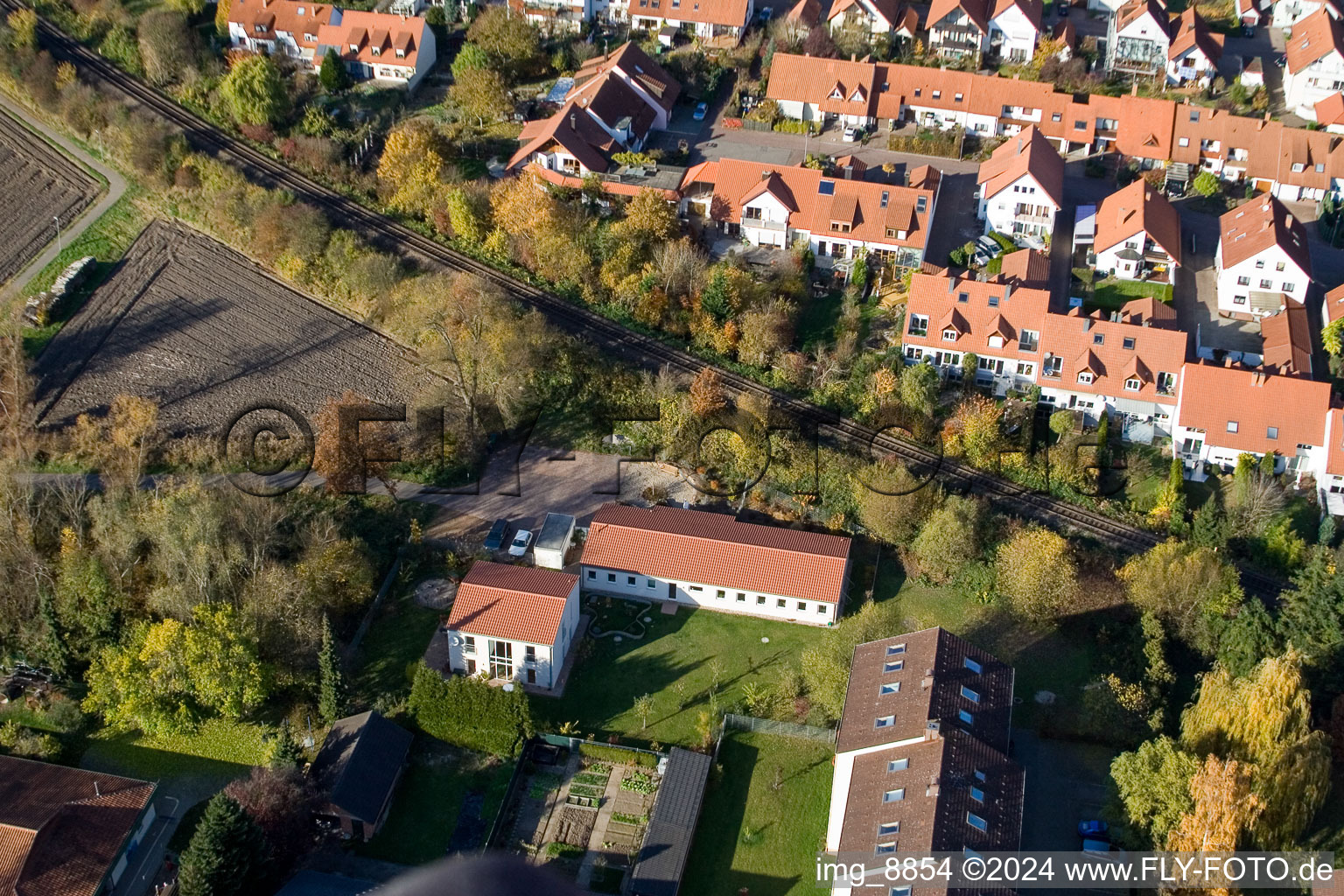 Vue aérienne de Cabinet vétérinaire à Kandel dans le département Rhénanie-Palatinat, Allemagne