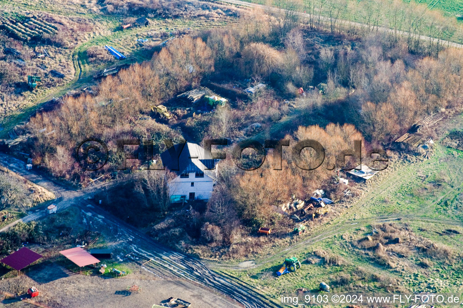 Vue aérienne de Quartier Maximiliansau in Wörth am Rhein dans le département Rhénanie-Palatinat, Allemagne