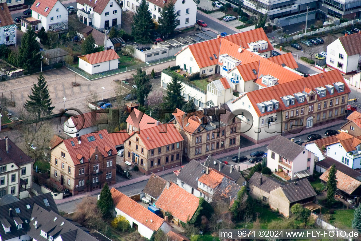 Kandel dans le département Rhénanie-Palatinat, Allemagne vue du ciel