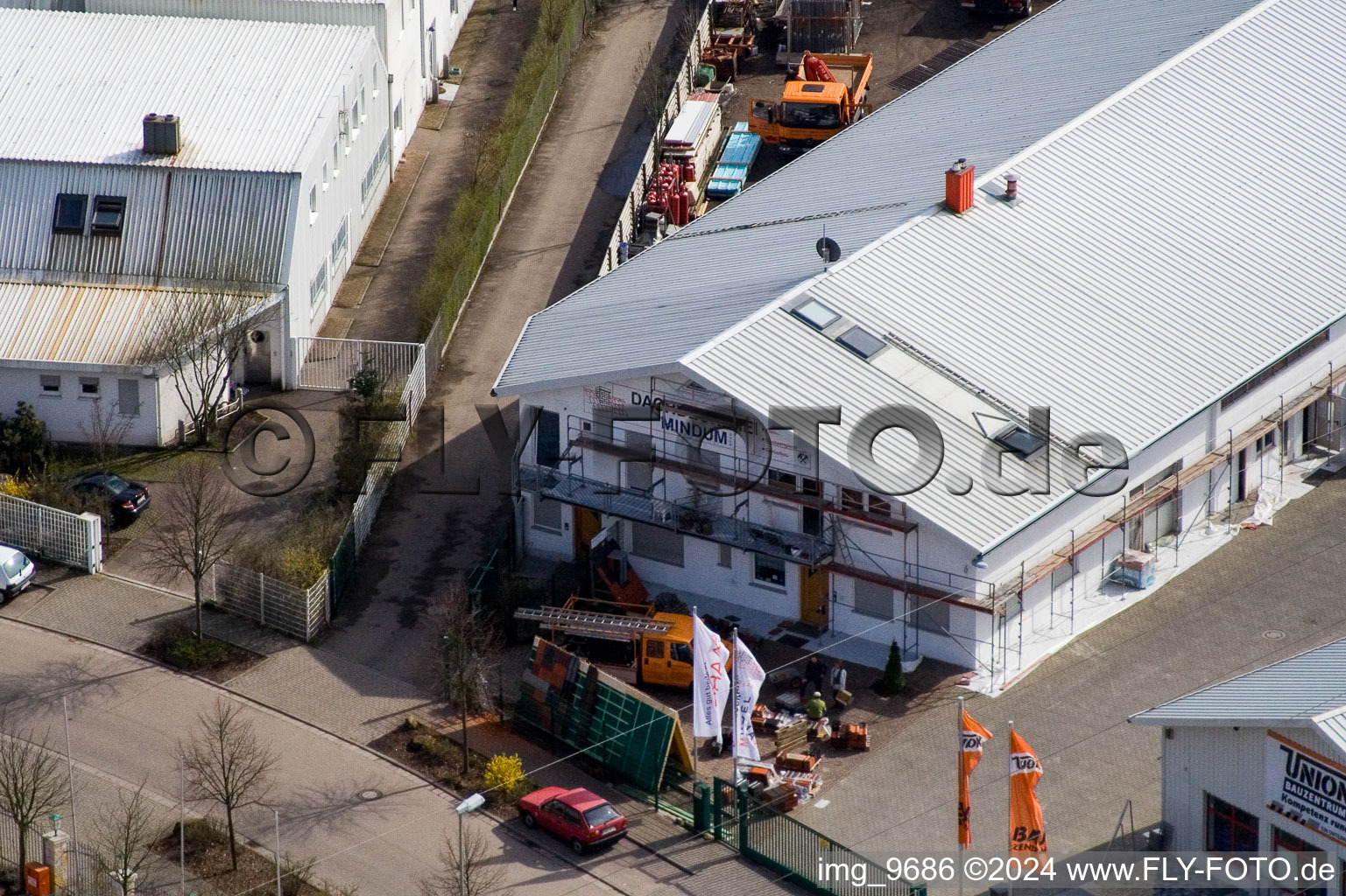 Vue d'oiseau de Horstring à le quartier Minderslachen in Kandel dans le département Rhénanie-Palatinat, Allemagne