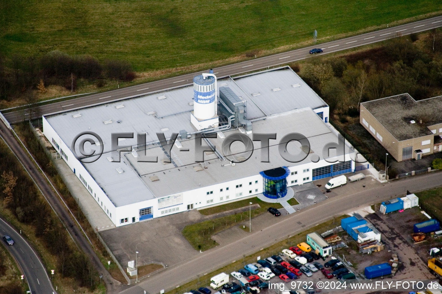 Photographie aérienne de Offenbach an der Queich dans le département Rhénanie-Palatinat, Allemagne