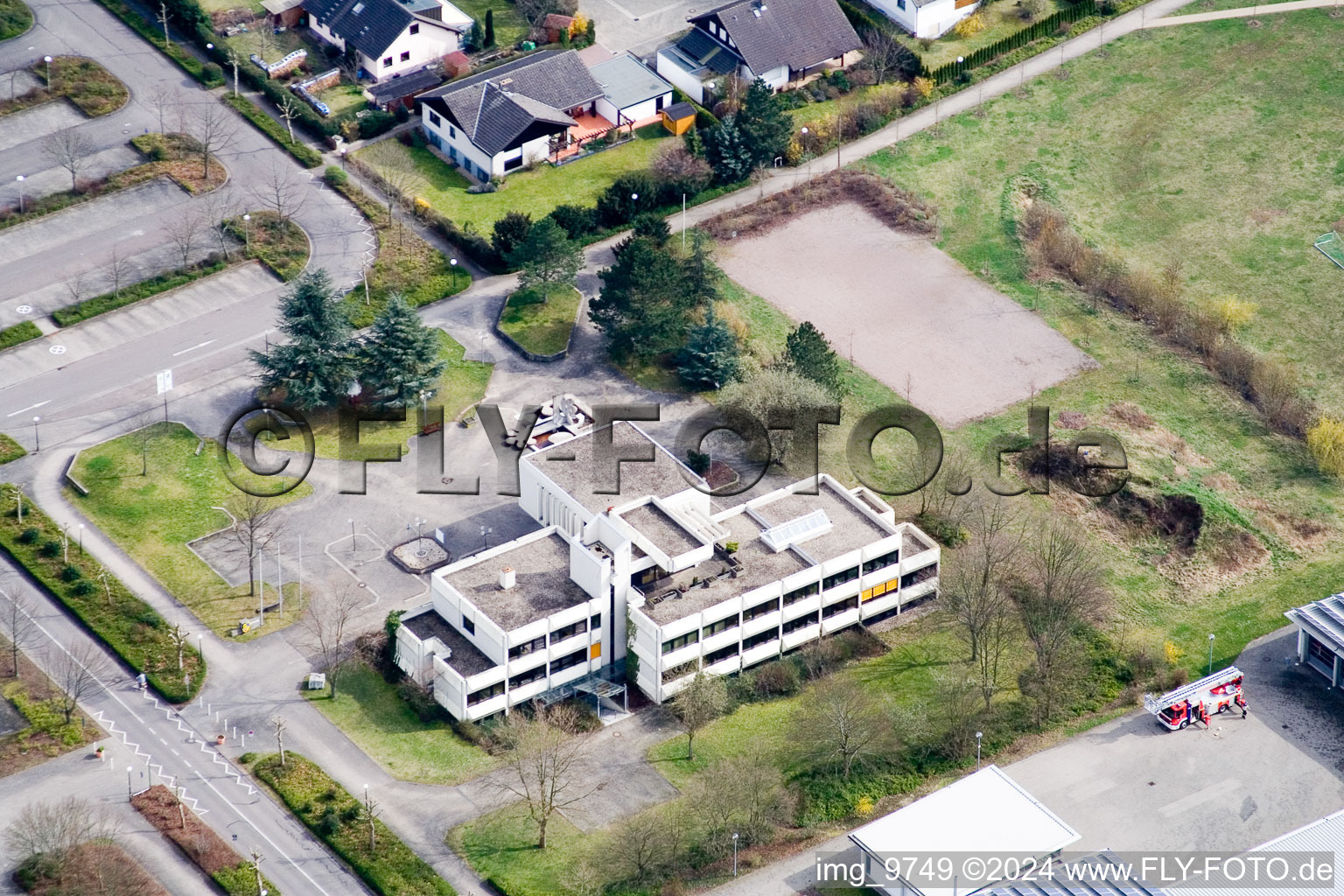 Association des Mairies à le quartier Offenbach in Offenbach an der Queich dans le département Rhénanie-Palatinat, Allemagne hors des airs