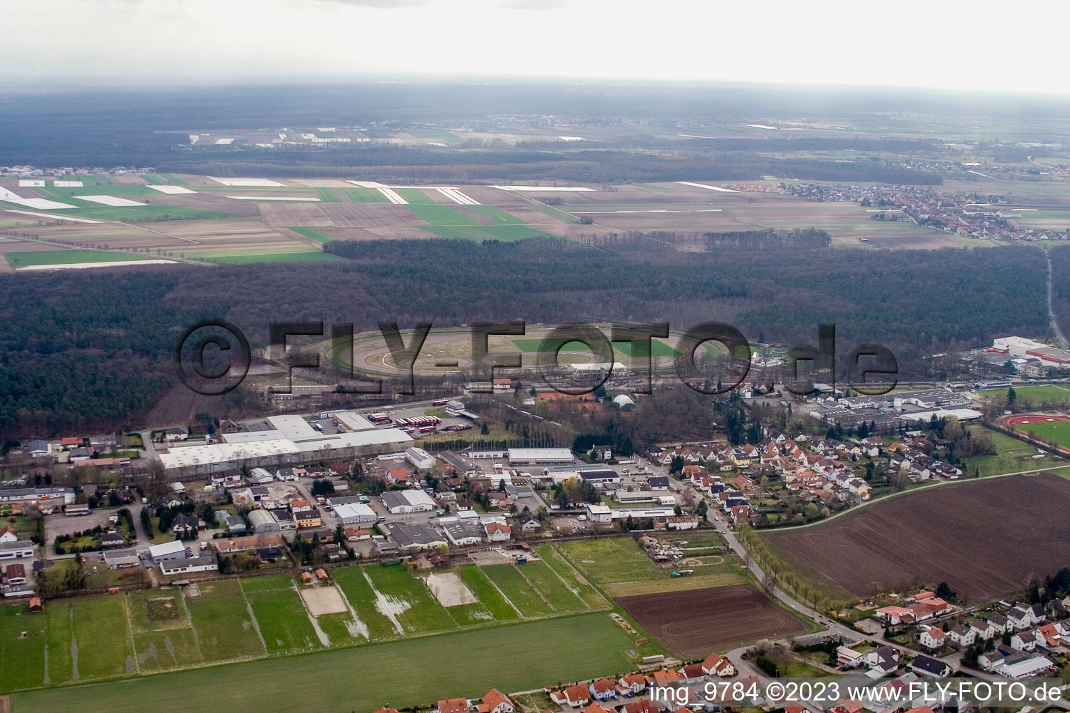 Quartier Herxheim in Herxheim bei Landau dans le département Rhénanie-Palatinat, Allemagne vue d'en haut