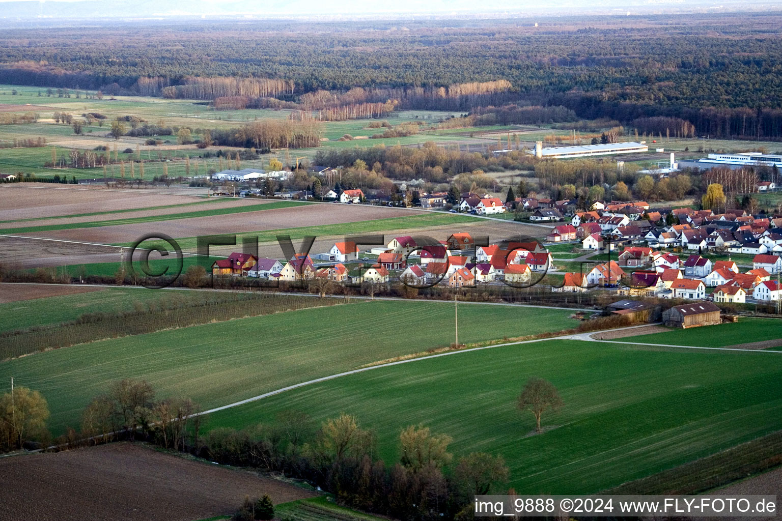 Photographie aérienne de Nouvelle zone de développement NE à le quartier Schaidt in Wörth am Rhein dans le département Rhénanie-Palatinat, Allemagne