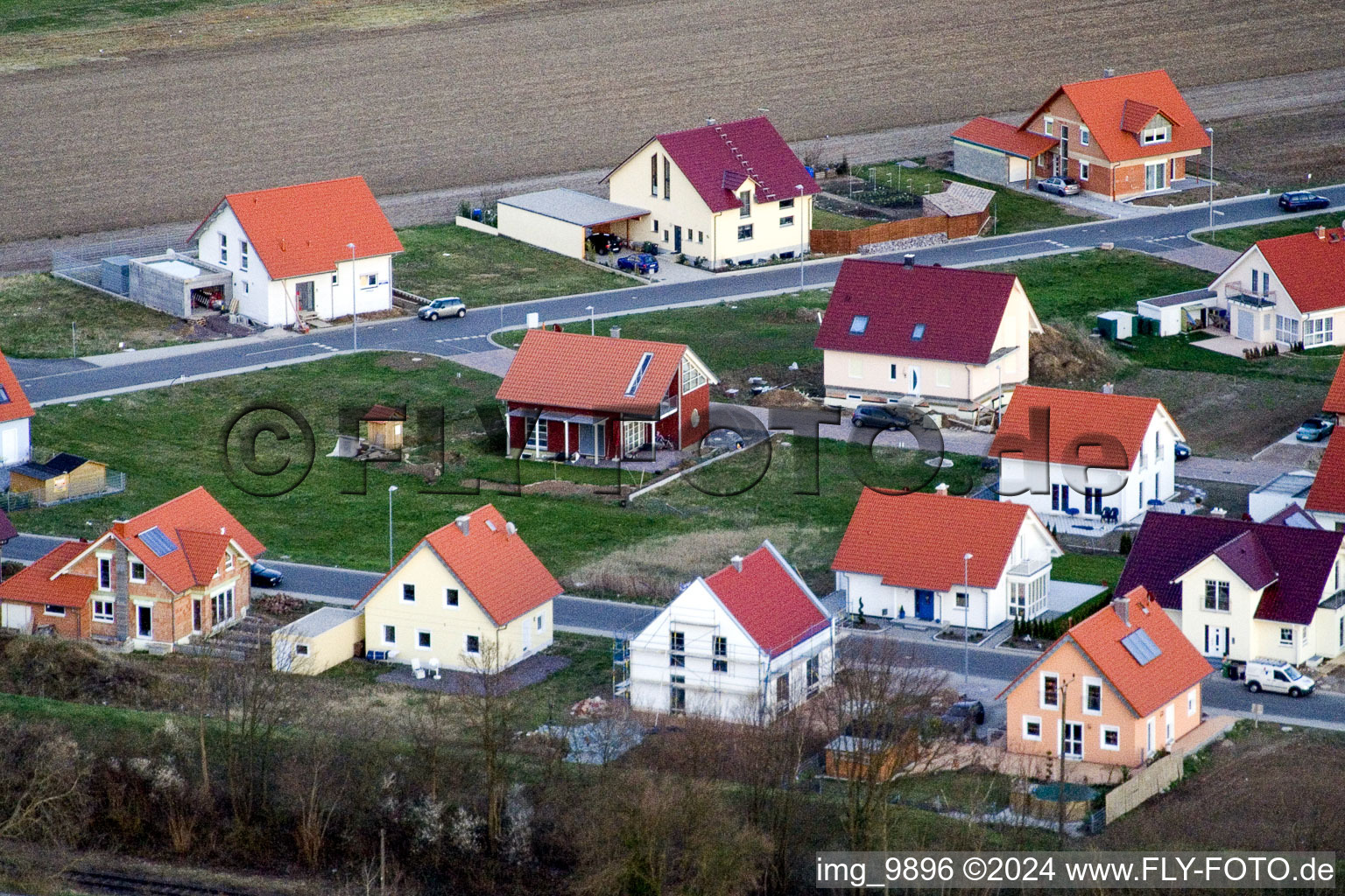 Enregistrement par drone de Nouvelle zone de développement NE à le quartier Schaidt in Wörth am Rhein dans le département Rhénanie-Palatinat, Allemagne