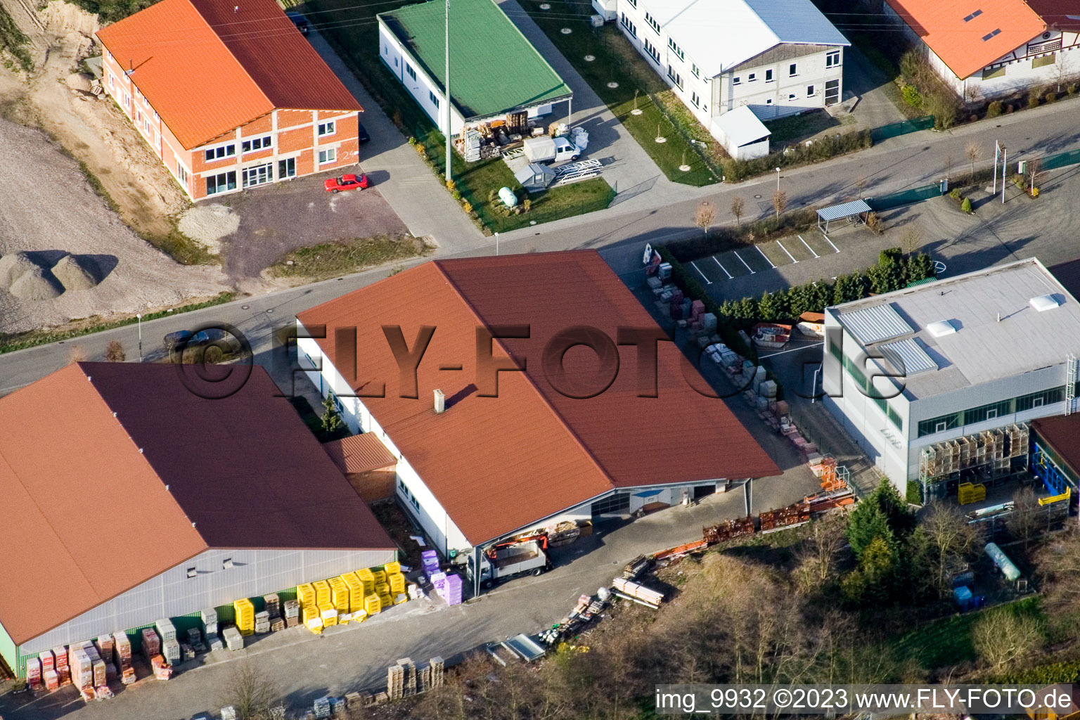 Enregistrement par drone de Hatzenbühl dans le département Rhénanie-Palatinat, Allemagne