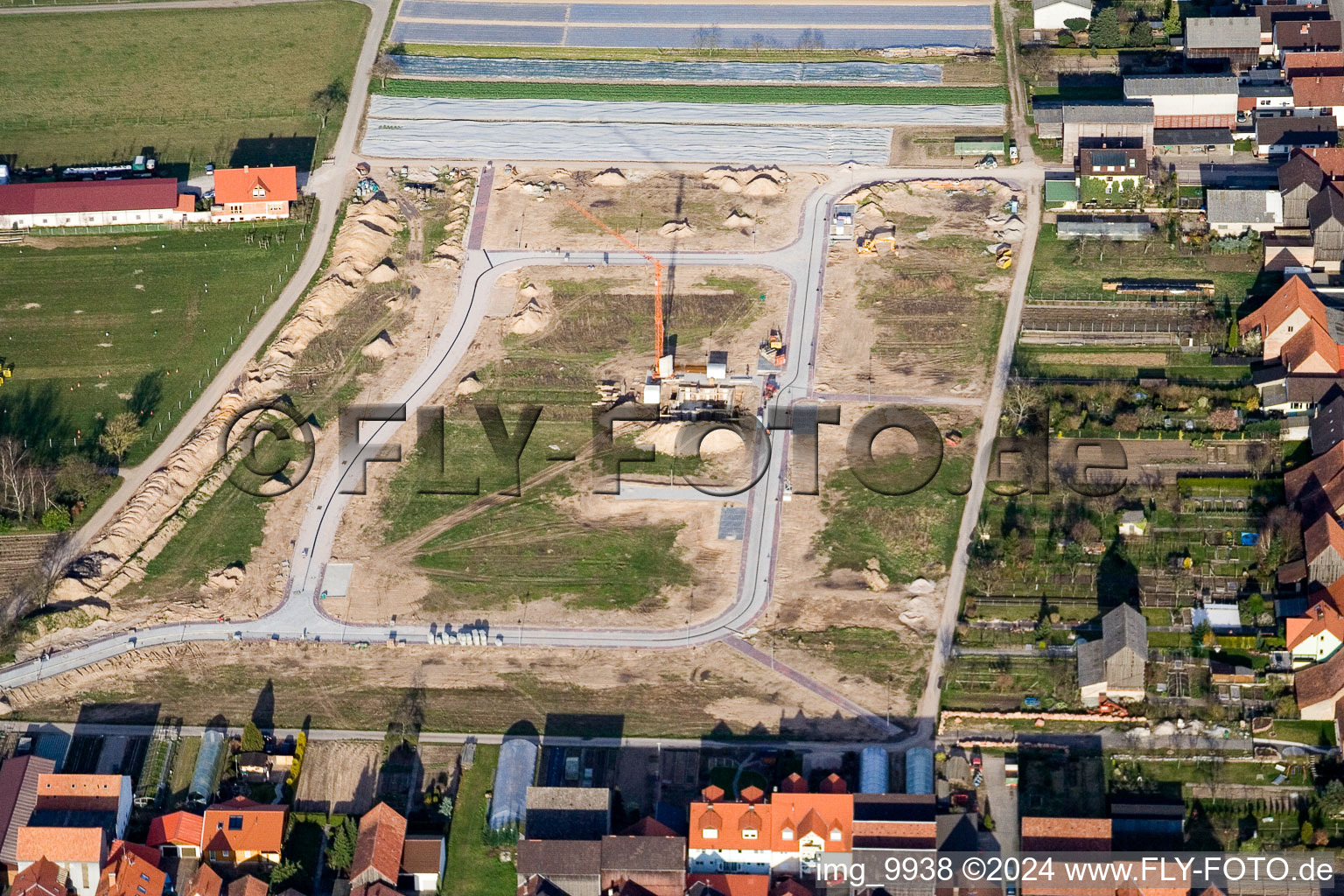 Vue aérienne de Hatzenbühl dans le département Rhénanie-Palatinat, Allemagne