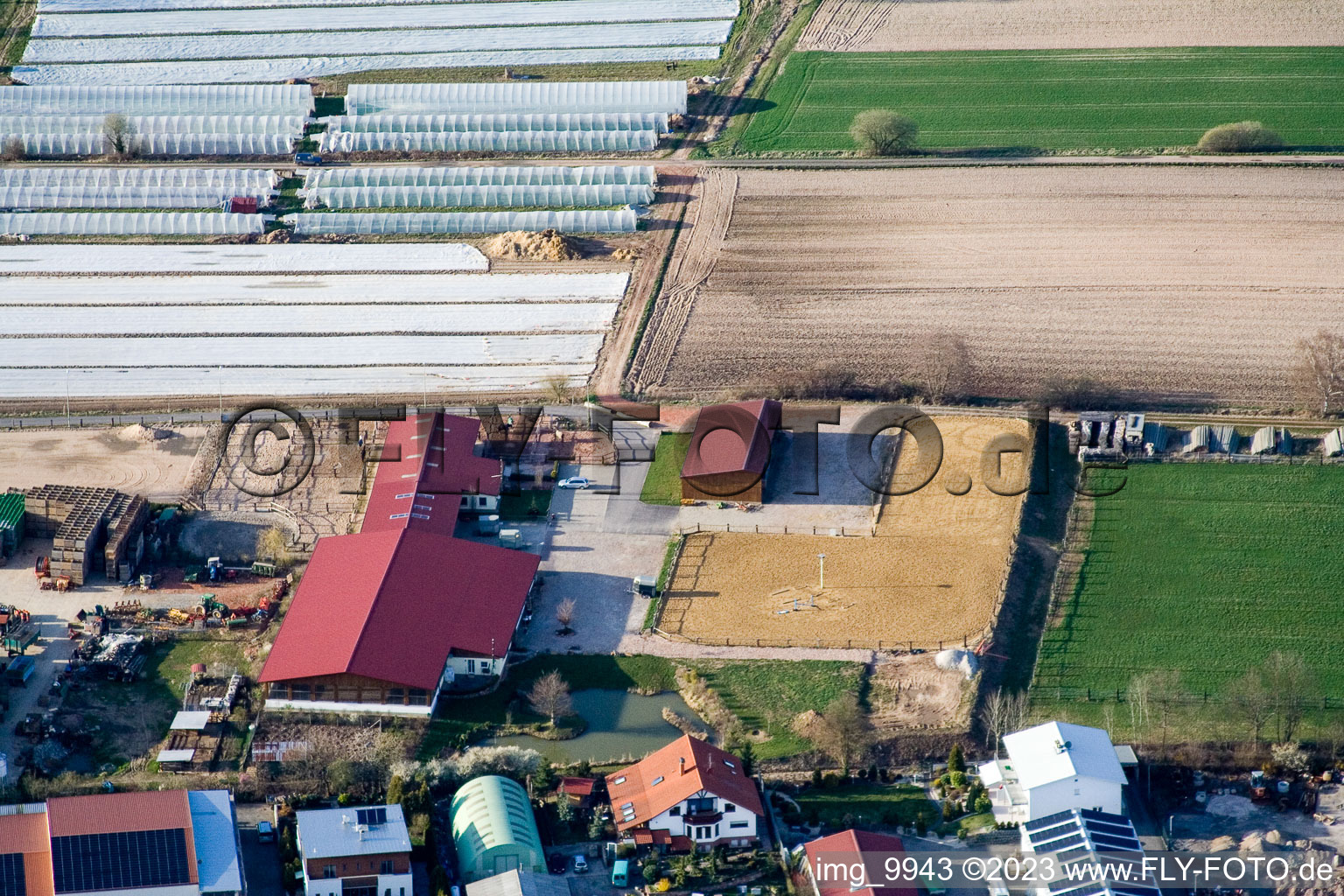 Quartier Herxheim in Herxheim bei Landau dans le département Rhénanie-Palatinat, Allemagne vue du ciel