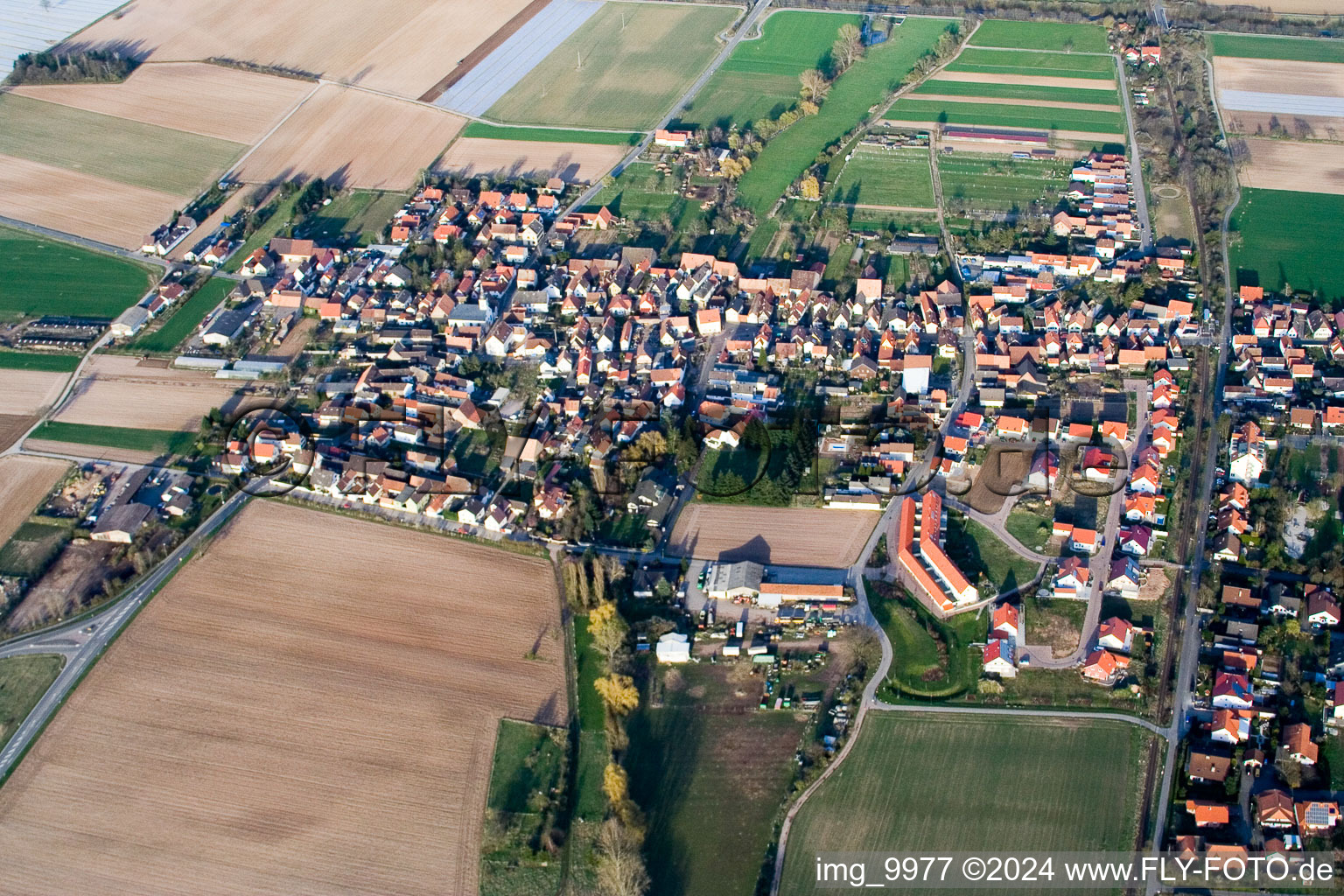 Vue aérienne de Zone de peuplement (Palatinat) à Westheim dans le département Rhénanie-Palatinat, Allemagne