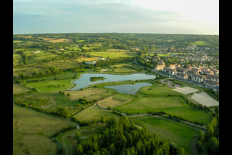 Vue aérienne de Villers-sur-Mer dans le département Calvados, France
