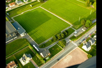 Vue oblique de Villers-sur-Mer dans le département Calvados, France