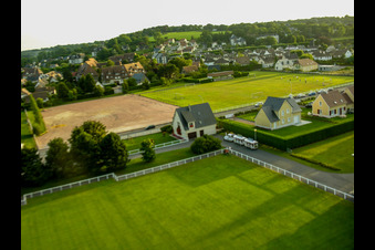 Villers-sur-Mer dans le département Calvados, France hors des airs