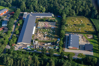Vue aérienne de Paintball Dithmarschen à Burg dans le département Schleswig-Holstein, Allemagne