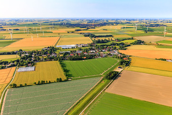 Photographie aérienne de Du nord à Schülp dans le département Schleswig-Holstein, Allemagne