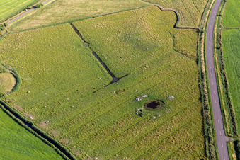 Vue aérienne de Quartier Böhl-Süderhöft in Sankt Peter-Ording dans le département Schleswig-Holstein, Allemagne