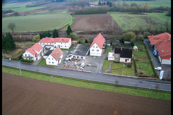 Vue aérienne de Pierres naturelles à Steinfeld dans le département Rhénanie-Palatinat, Allemagne