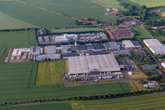 Vue aérienne de Finger Beton GmbH & Co. KG, JTJ Industrie GmbH à Sonneborn dans le département Thuringe, Allemagne
