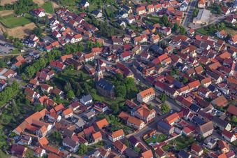 Vue oblique de Quartier Seebergen in Drei Gleichen dans le département Thuringe, Allemagne
