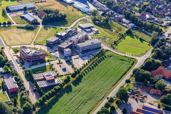 Vue aérienne de D.velop campus des sciences de la vie à le quartier Harwick in Gescher dans le département Rhénanie du Nord-Westphalie, Allemagne