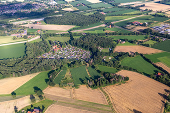Photographie aérienne de Aire de loisirs de Waldvelen, vente familiale der Buss à Velen dans le département Rhénanie du Nord-Westphalie, Allemagne