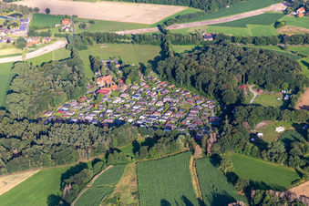 Aire de loisirs de Waldvelen, vente familiale der Buss à Velen dans le département Rhénanie du Nord-Westphalie, Allemagne d'en haut