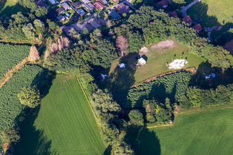 Aire de loisirs de Waldvelen, vente familiale der Buss à Velen dans le département Rhénanie du Nord-Westphalie, Allemagne vue d'en haut
