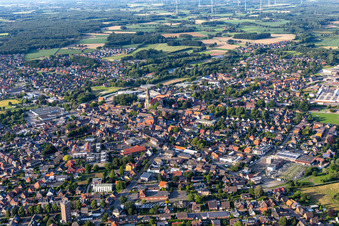 Vue aérienne de Vue de la ville depuis le sud-ouest à Stadtlohn dans le département Rhénanie du Nord-Westphalie, Allemagne