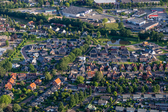 Winterswijk dans le département Gueldre, Pays-Bas depuis l'avion