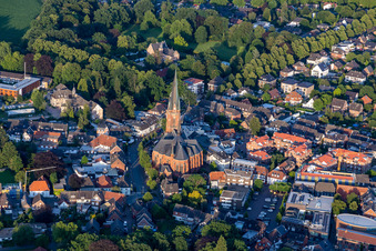 Photographie aérienne de Église Sainte-Gudule à Rhede dans le département Rhénanie du Nord-Westphalie, Allemagne